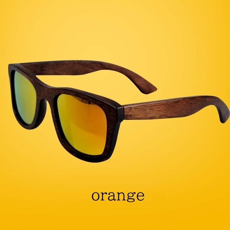 Retro Wood Square Sunglasses【BJ0527】