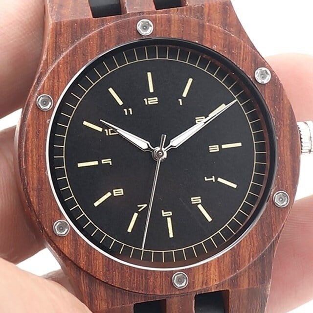 [3atm] Wooden watch - Antique Ash【BJ2418】