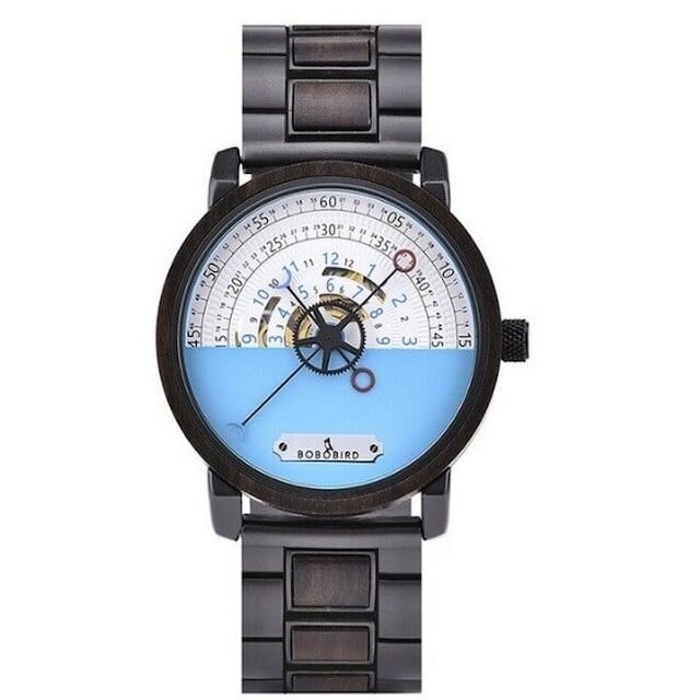 [3atm] Wooden mechanical watch - Sector【BJ2188】