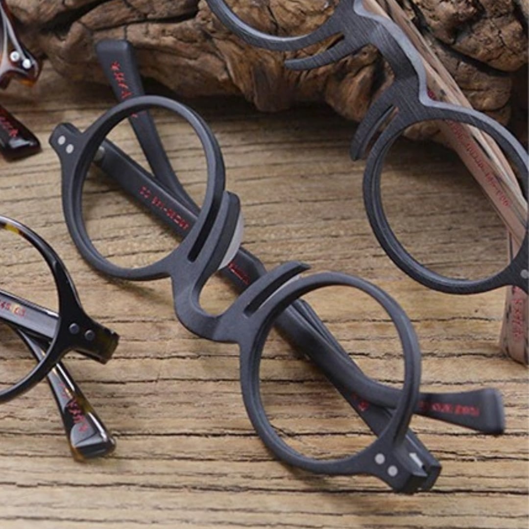 Wood grain Retro Round Glasses【BJ0506】