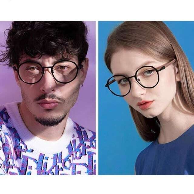 Wooden temple glasses - Geometry（木製テンプルの丸型メガネ）【BJ0184】