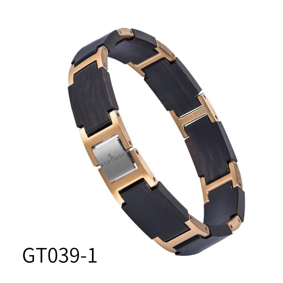 Wooden Metallic Ladder Blacelet【BJ0004】