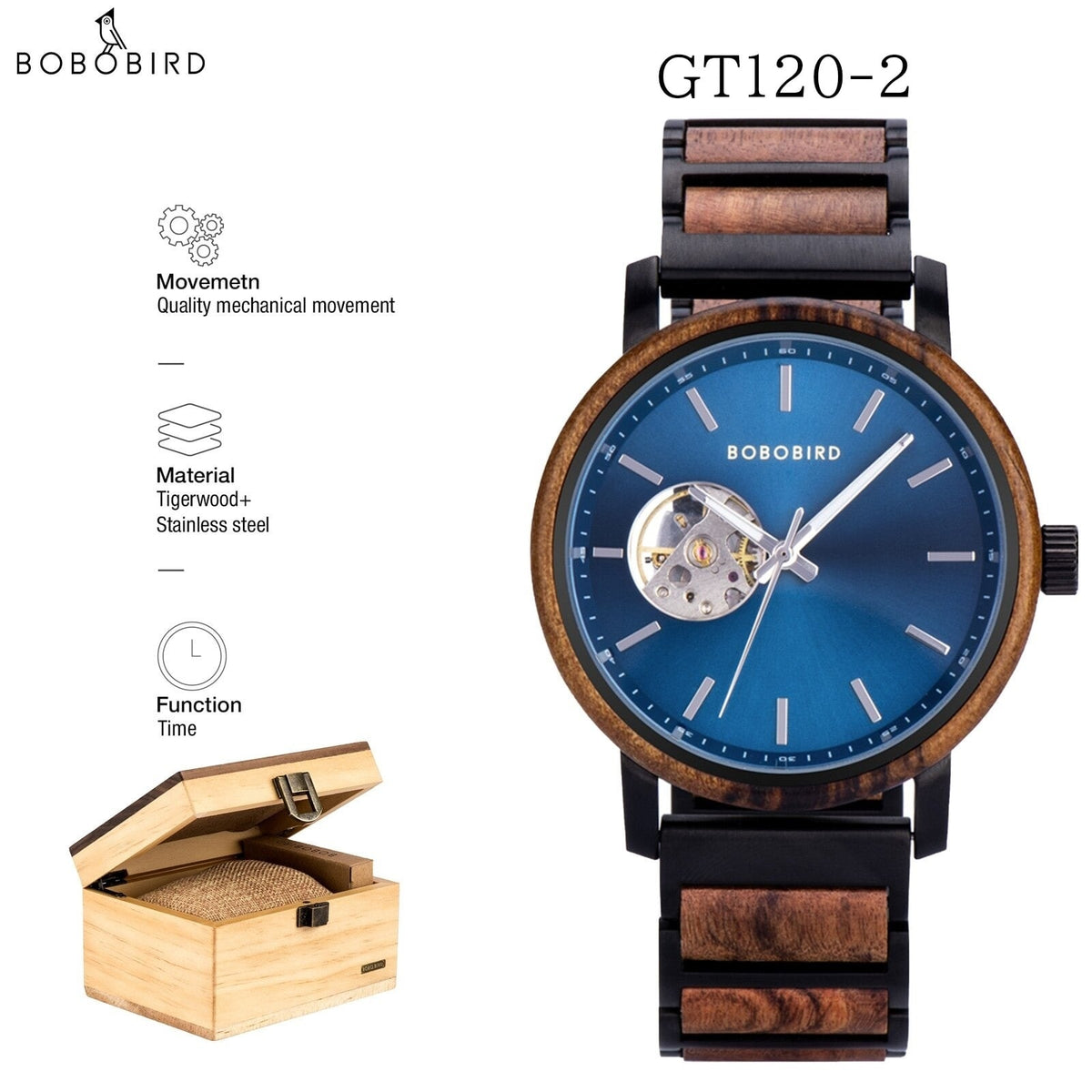 Simple Design Automatic Mechanical Watch【BJ0542】