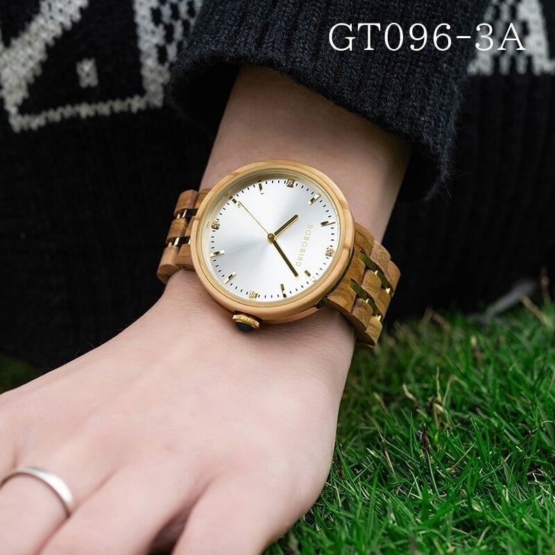 Elegant Wood Quartz Movement Watch【BJ0549】