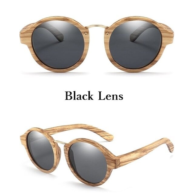 Wooden frame sunglasses - Metal Bridge【BJ0194】