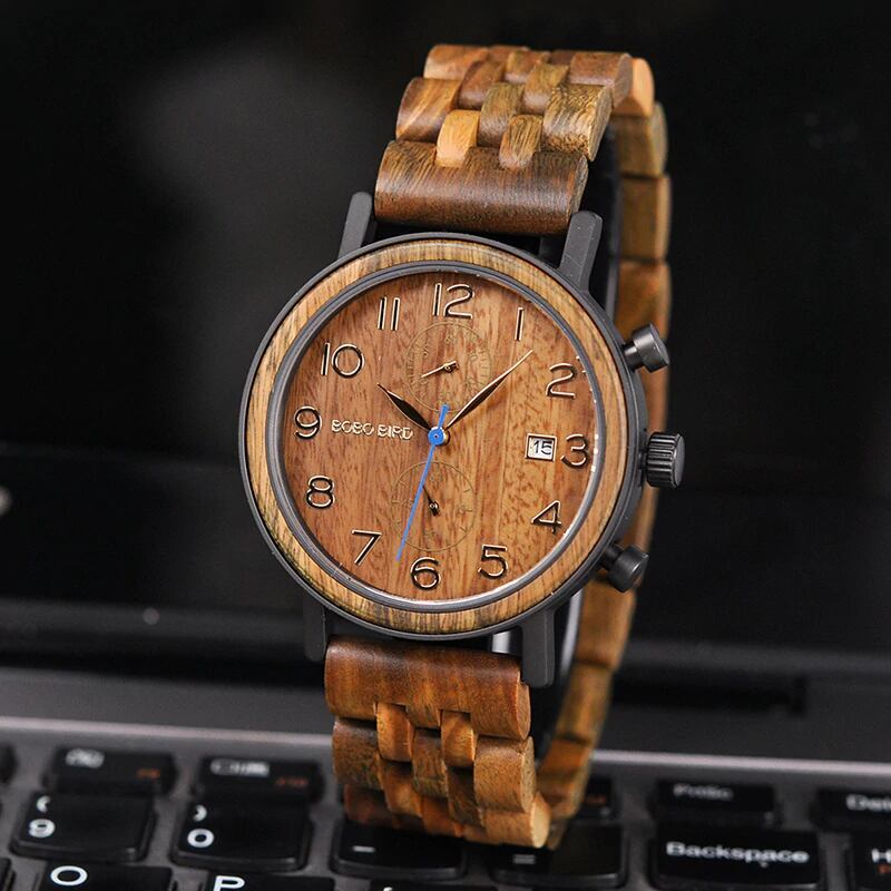 [3atm] Wooden classical watch - Retro Sweet【BJ2144】