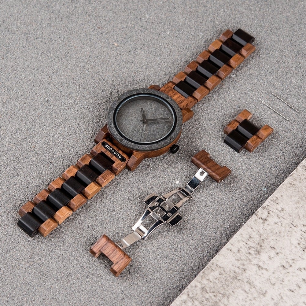 Wood And Rock Quartz Watch【BJ0551】