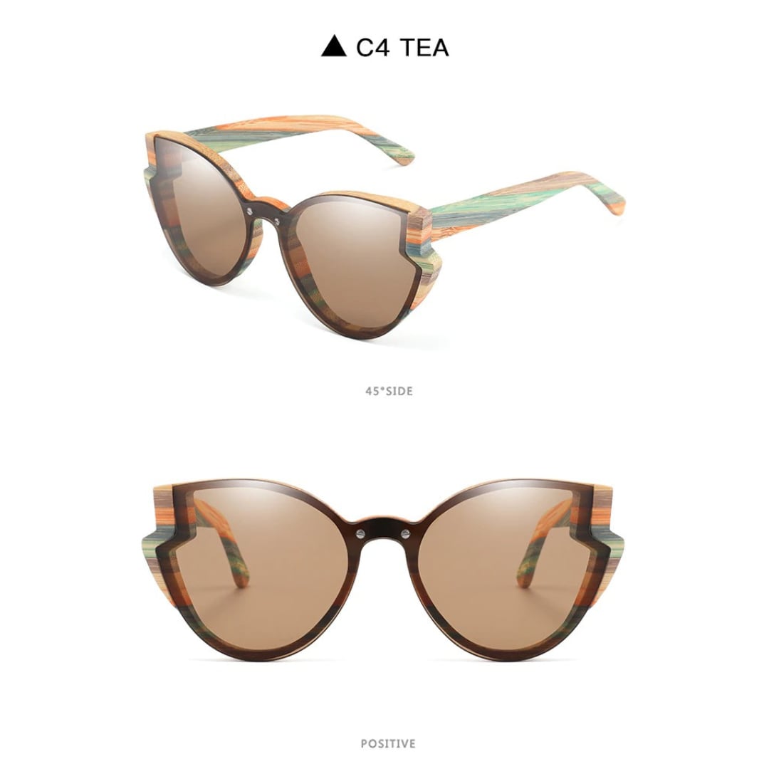 Stylish Wood Butterfly Frame Sunglasses【BJ0525】