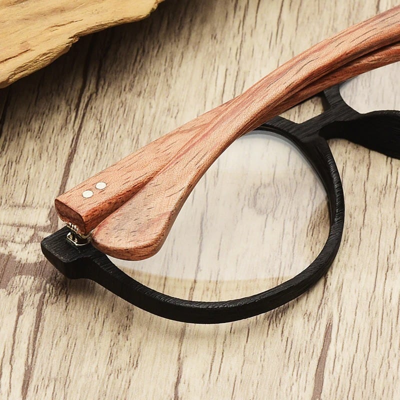 Wood Oversized Oblong Glasses【BJ0513】