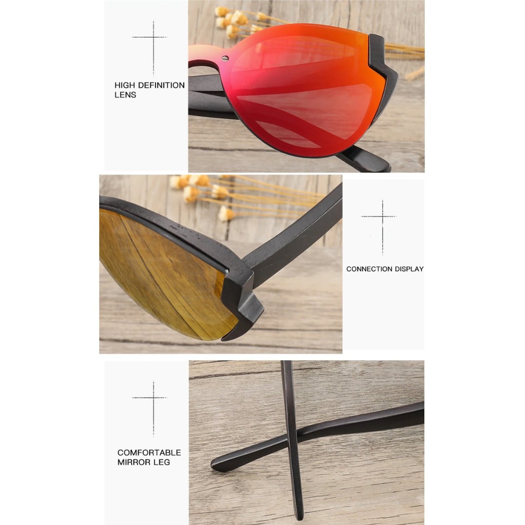 Stylish Wood Butterfly Frame Sunglasses【BJ0525】