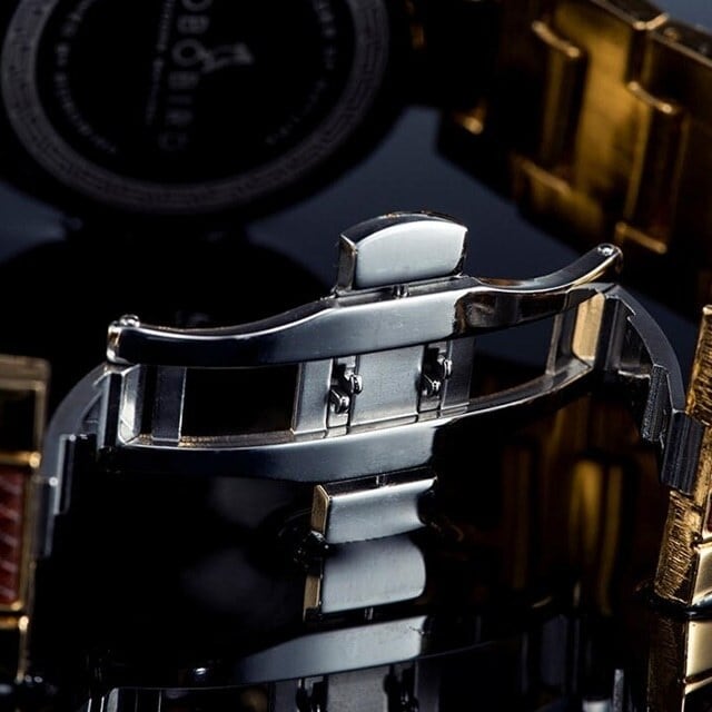 [3atm] Wooden watch - Metallic Luxury【BJ2423】