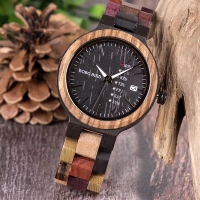 [3atm] Wooden Retro watch - Couple【BJ0019】