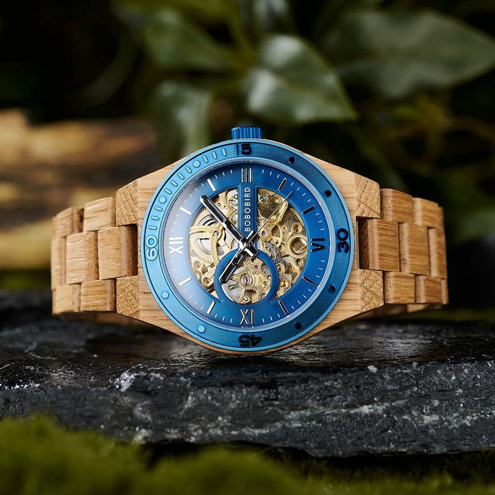 Wooden Hollow Automatic Mechanical Watch【BJ0546】