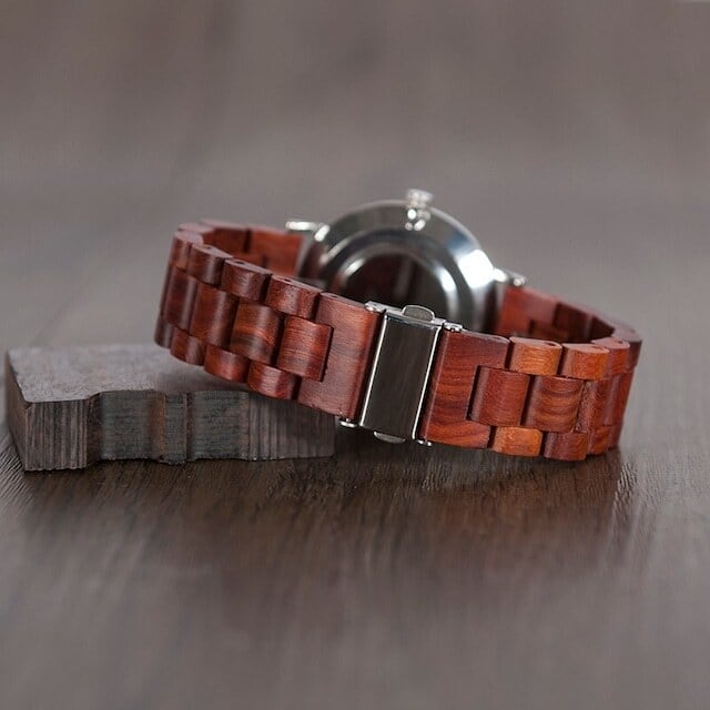 Wooden watch - Shilver Bright【BJ2172】