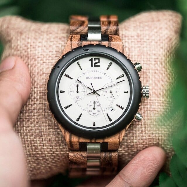 Wooden watch - Cryptograph Disk【BJ2147】
