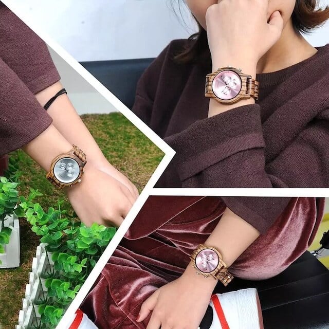 [3atm] Wooden watch - Refinement Dish【BJ0030】