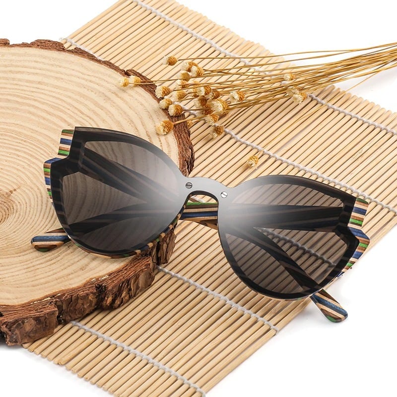Stylish Wood Butterfly Frame Sunglasses【BJ0525】