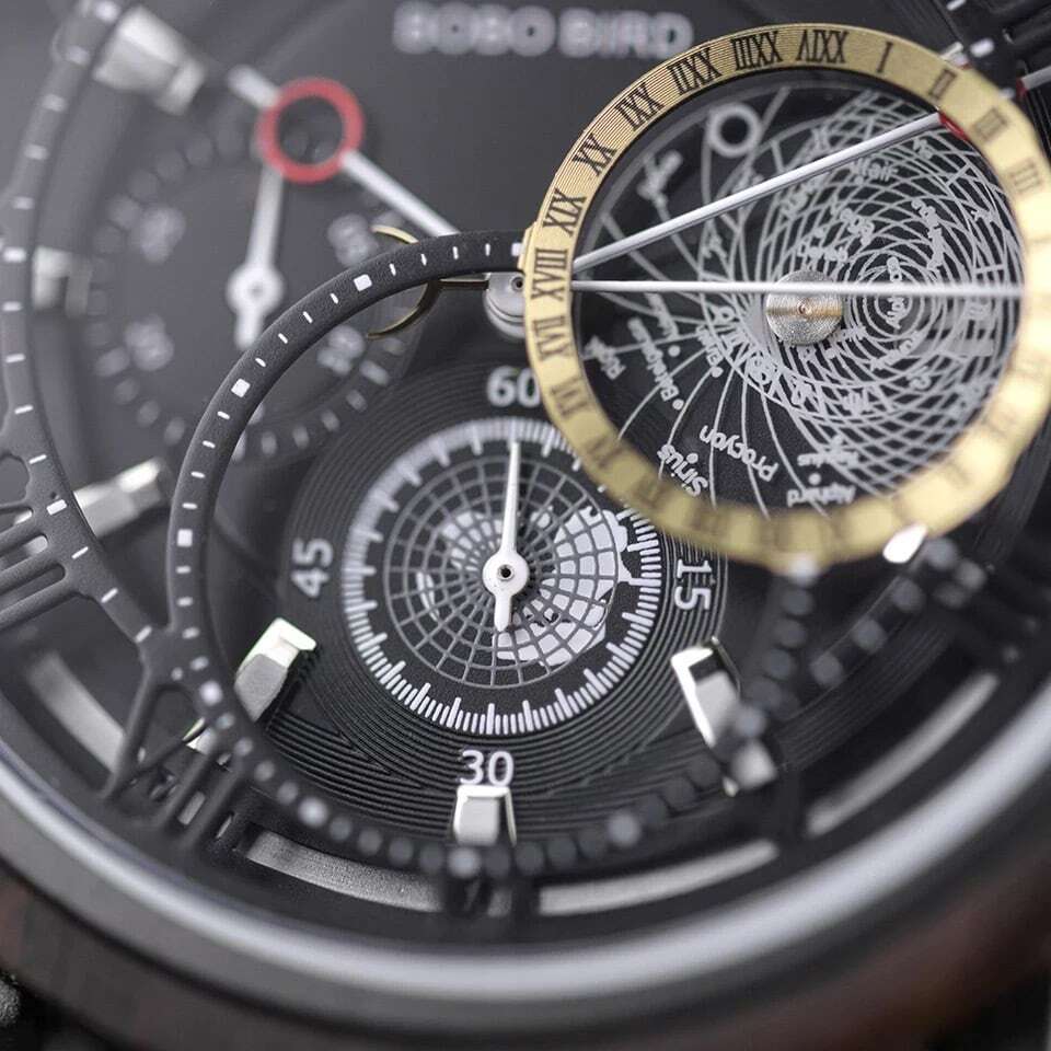 [5atm] Wooden watch - Sophisticated Space【BJ2208】