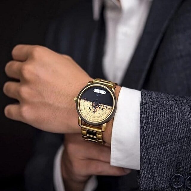 [3atm] Wooden mechanical watch - Sector【BJ2188】