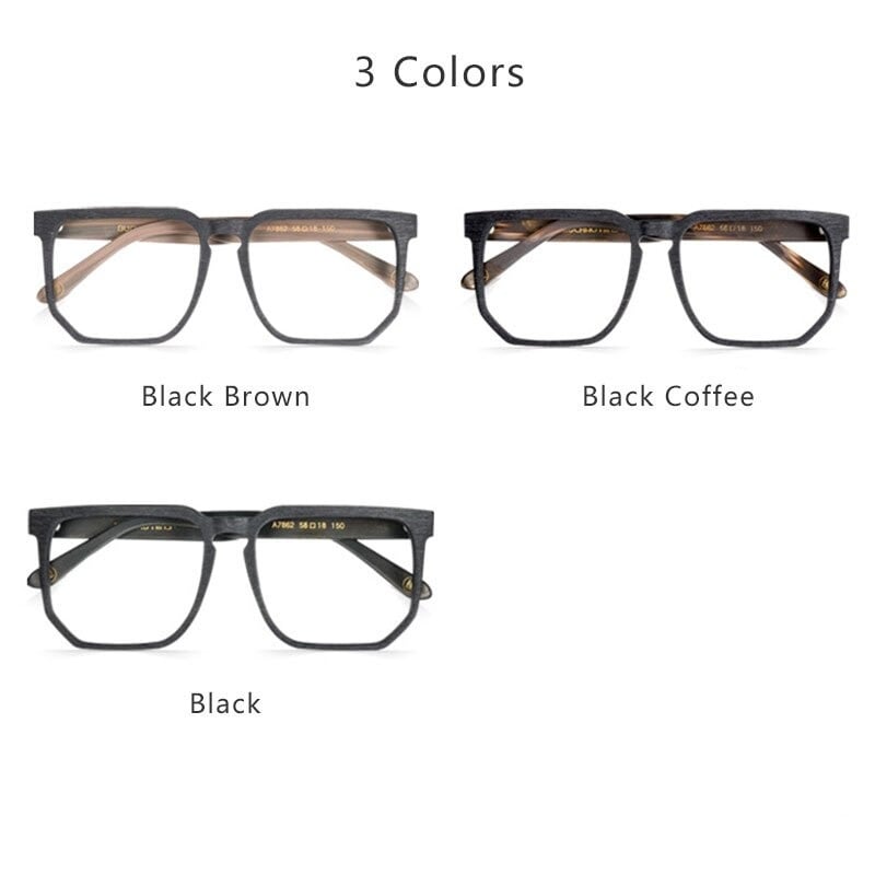 Wood grain Oversized Glasses【BJ0507】