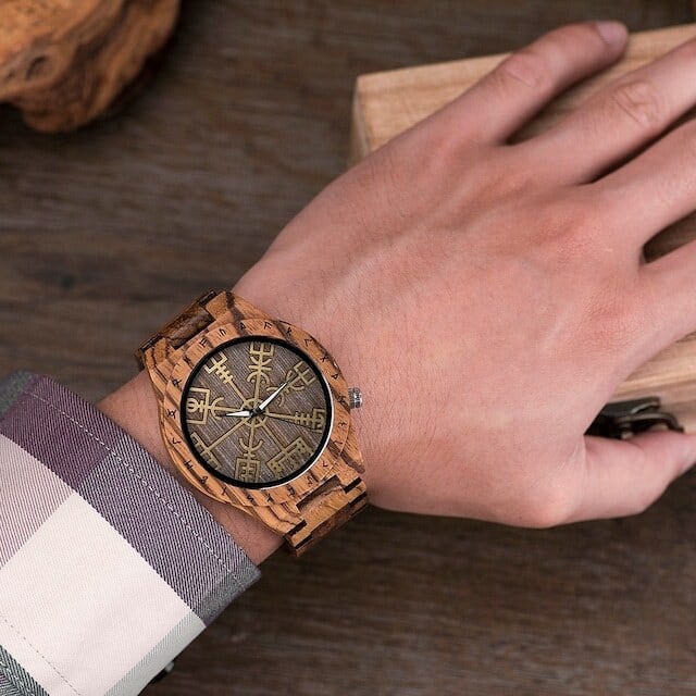 [3atm] Wooden watch - Sorcery Circle【BJ0116】