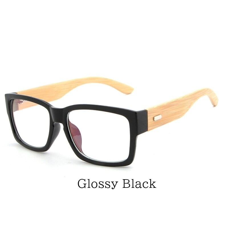 Bamboo And Acetate Square Sunglasses【BJ0535】