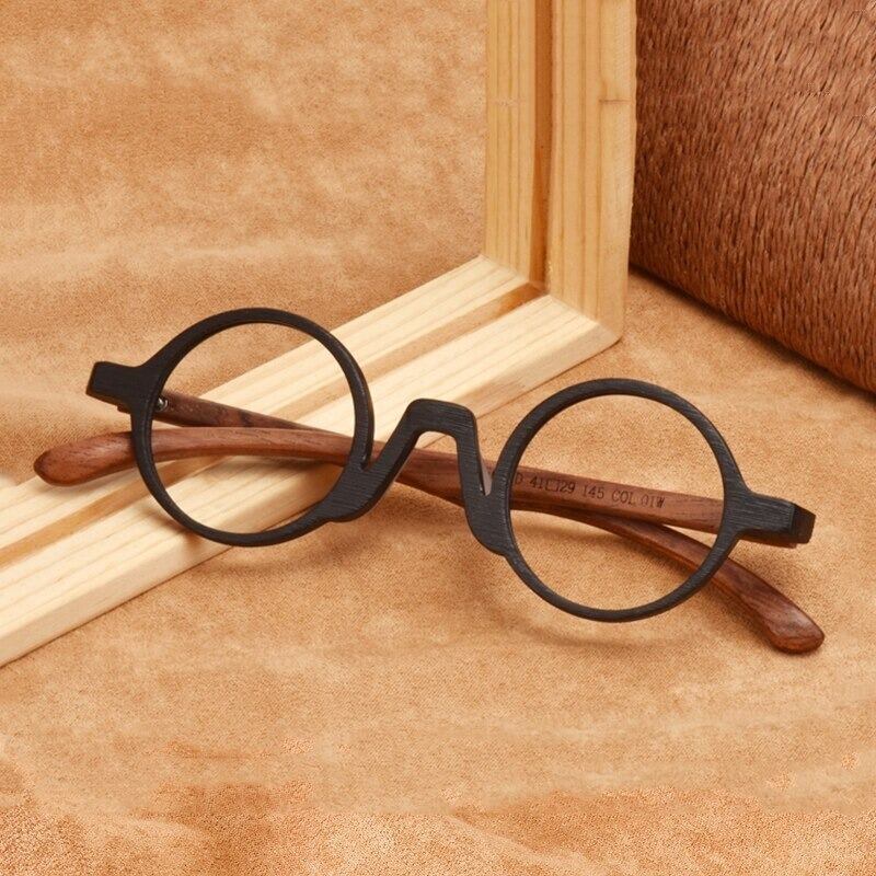 Wooden Round Frame Glasses【BJ0279】