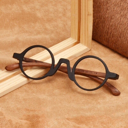Wooden Round Frame Glasses【BJ0279】