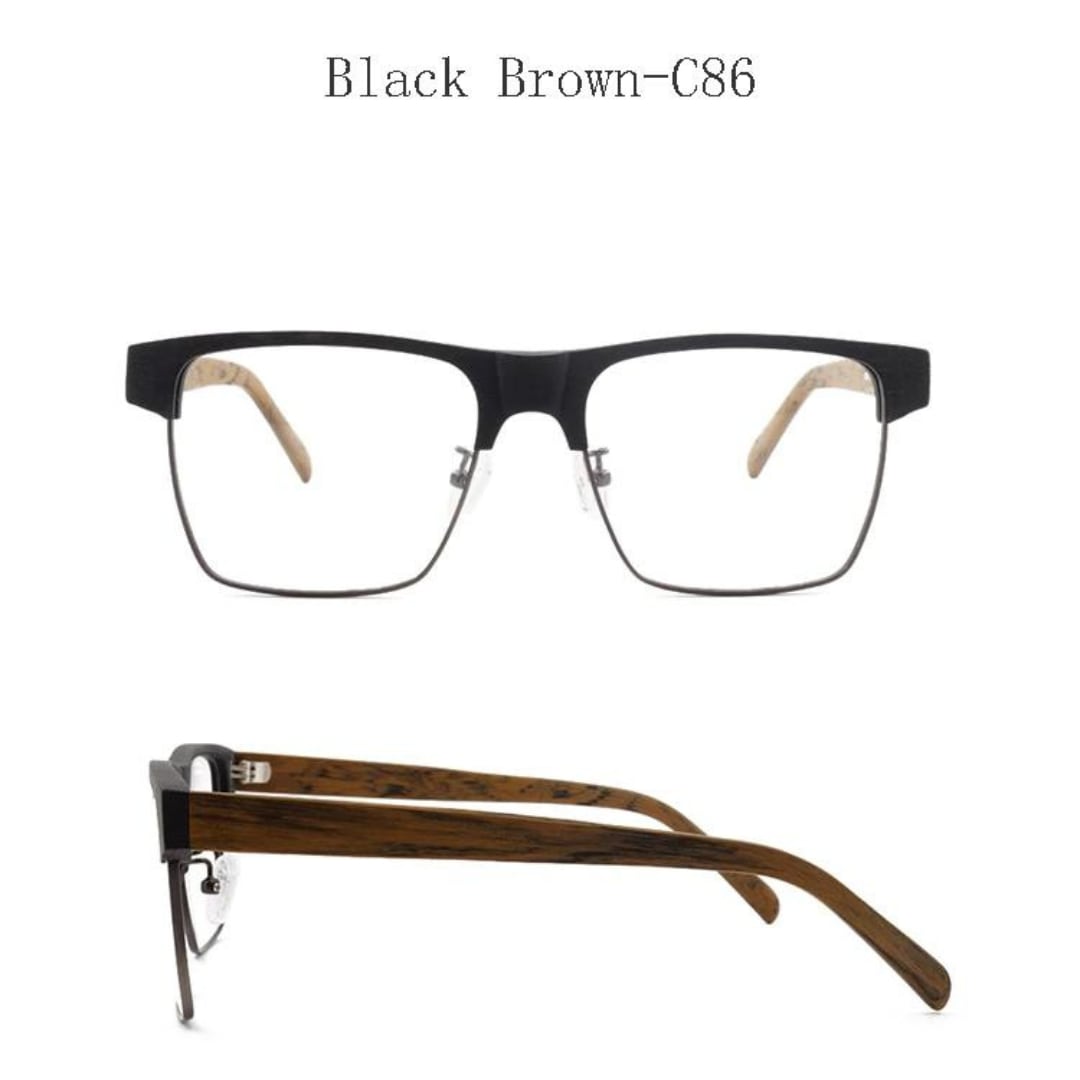 Wood grain Retro Belt Glasses【BJ0515】