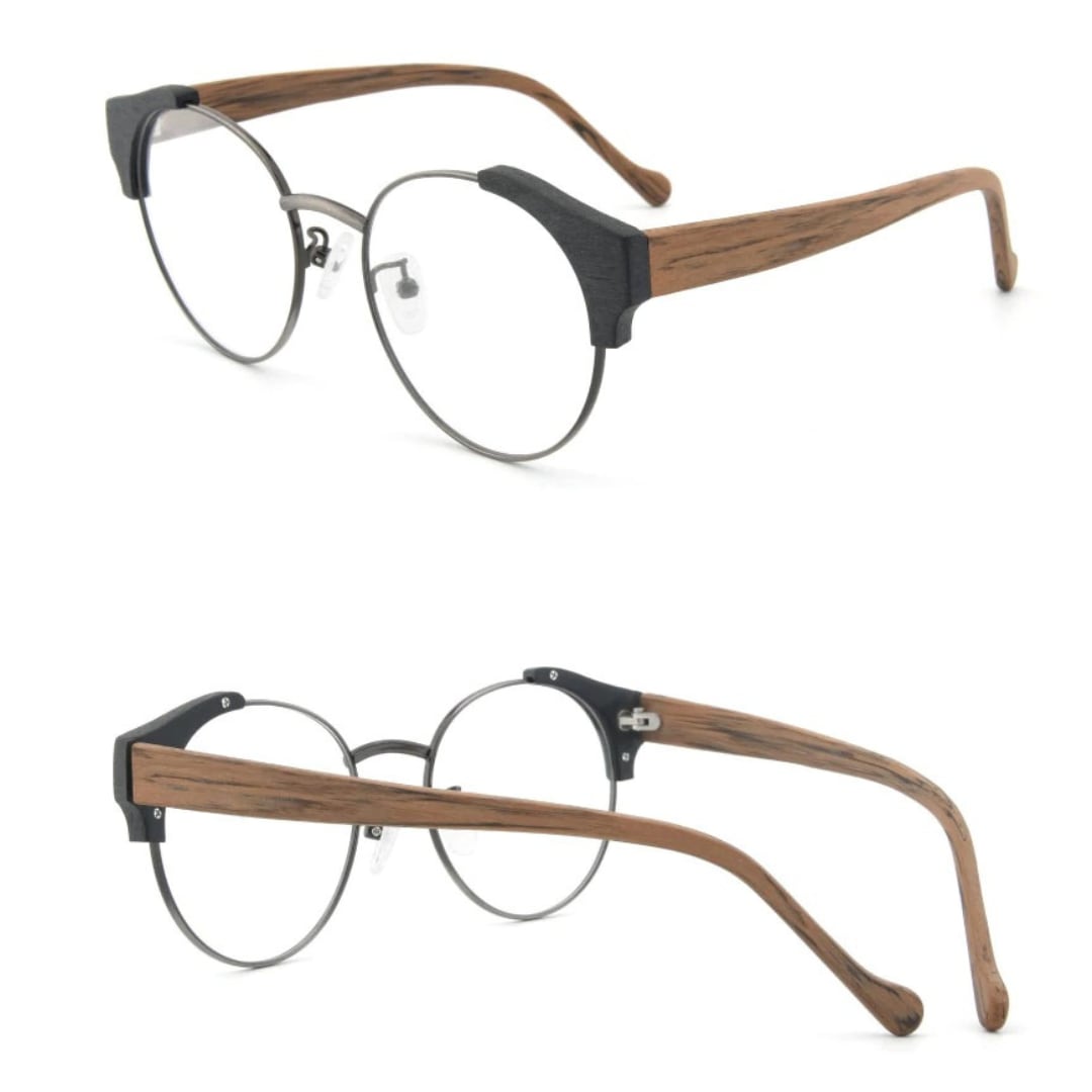 Wood grain Retro Glasses【BJ0508】