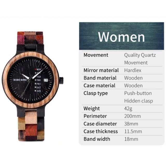 [3atm] Wooden Retro watch - Couple【BJ0019】
