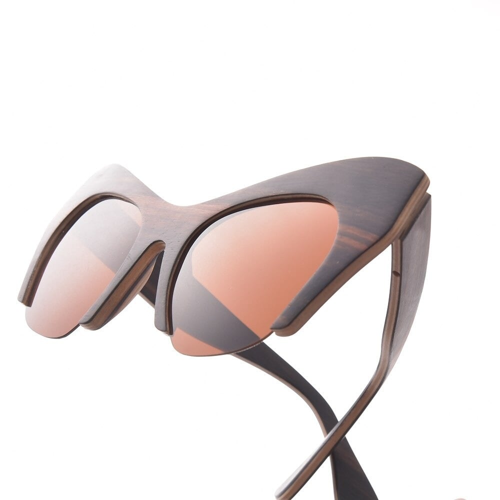 Wooden Acute Angle Sunglasses【BJ0518】