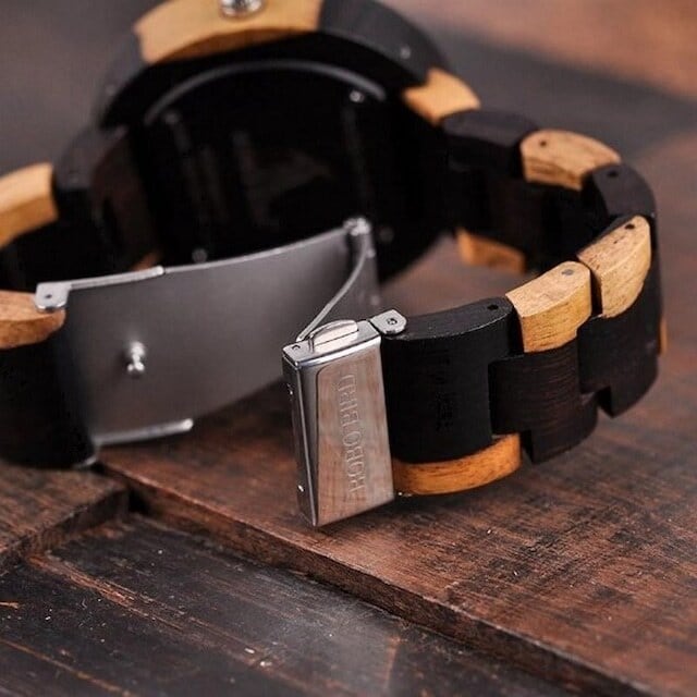 Wooden watch - Dual Twin Circles【BJ2143】