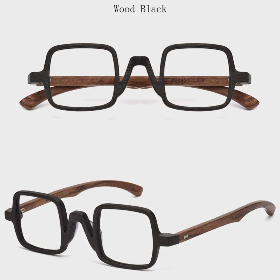 Wooden Square Gothic Glasses【BJ0280】