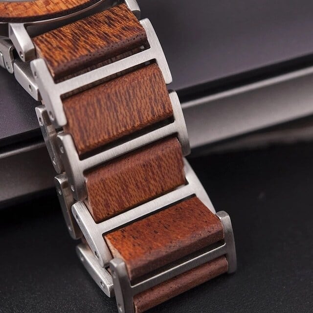[3atm] Wooden watch - Ladder & Metal【BJ2430】