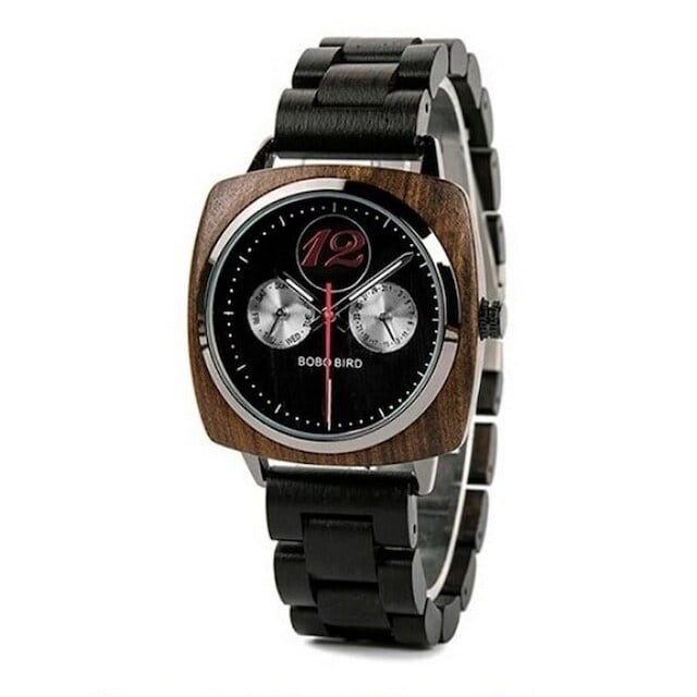 Wooden watch - Twin Silvers【BJ2174】