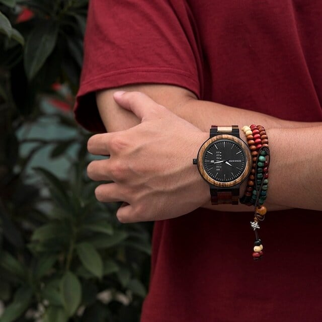 [3atm] Wooden Retro watch - Couple【BJ0019】