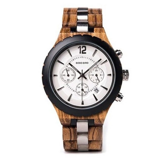 Wooden watch - Cryptograph Disk【BJ2147】