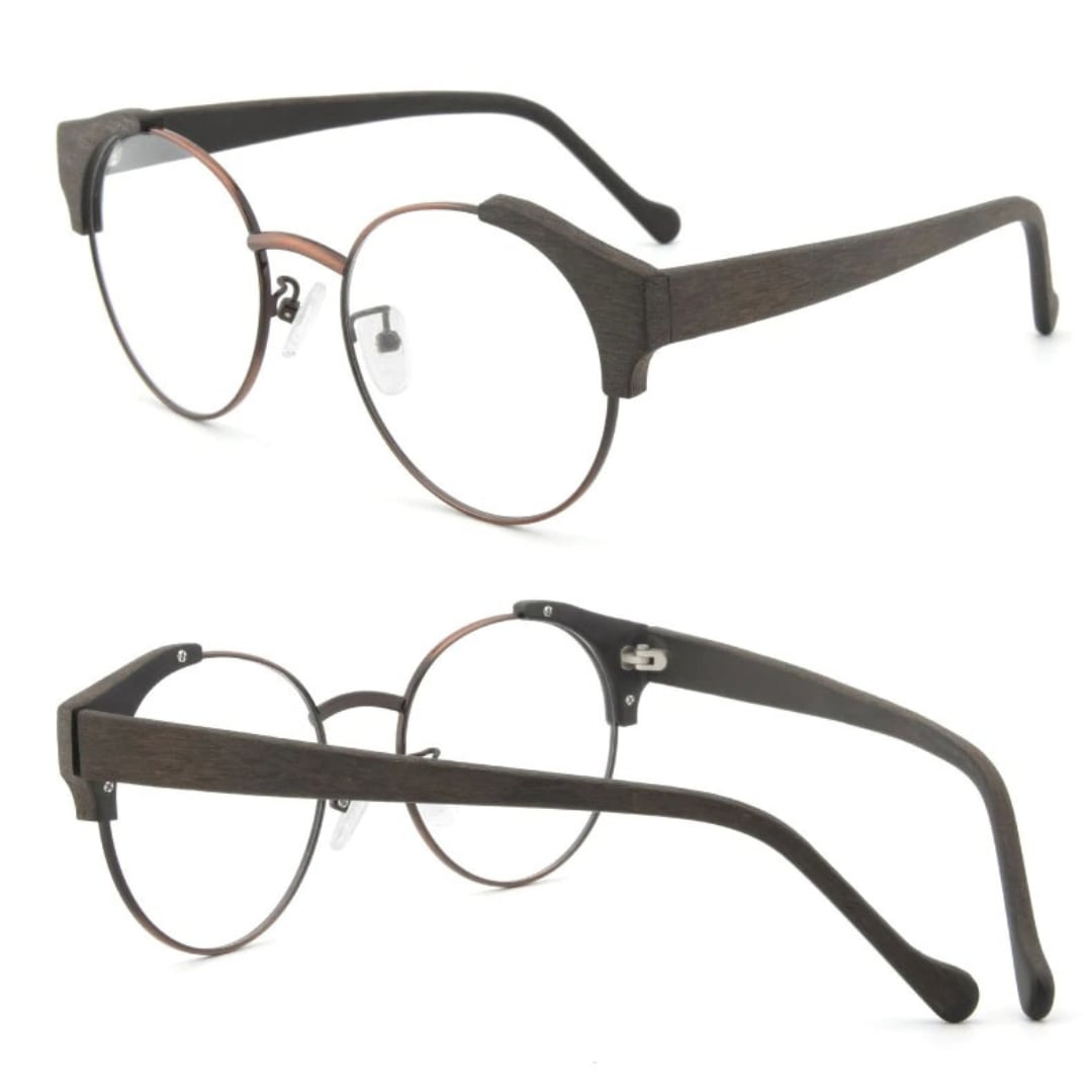 Wood grain Retro Glasses【BJ0508】