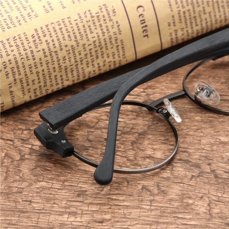 Wood grain Retro Glasses【BJ0508】