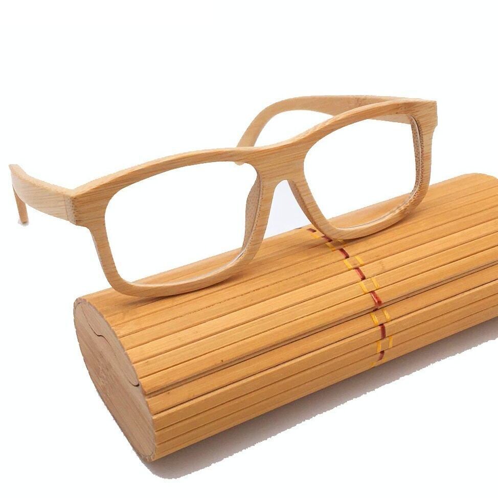 Bamboo glasses - Wellington（竹製のウェリントンメガネ）【BJ0162】