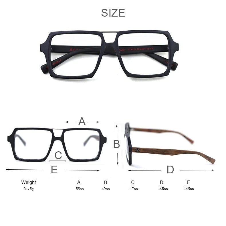 Wood grain Over Gothic Glasses【BJ0514】