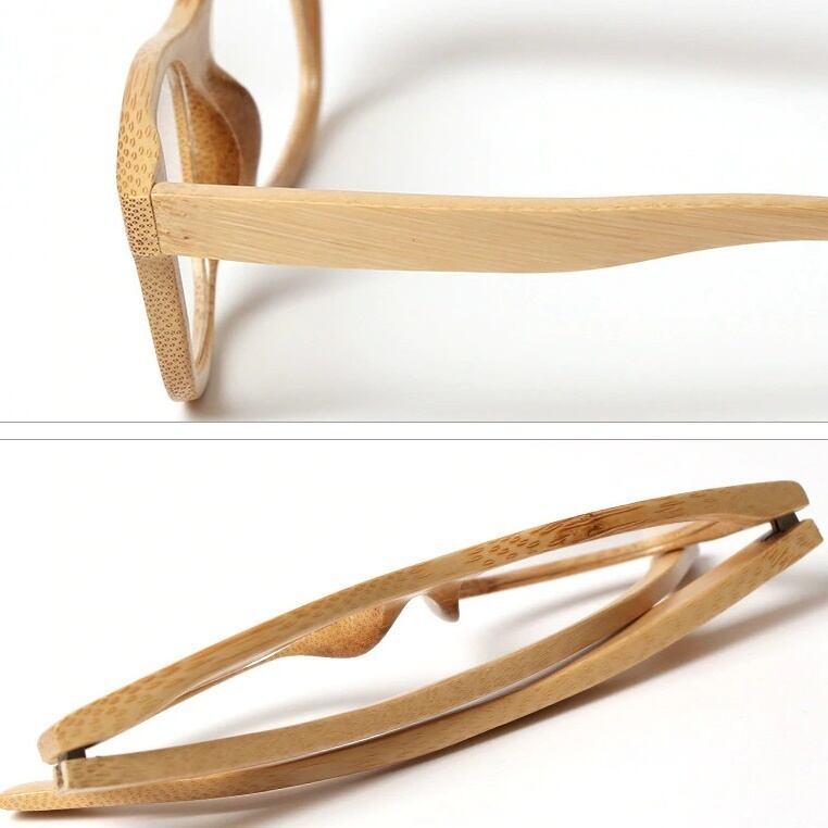 Bamboo glasses - Wellington（竹製のウェリントンメガネ）【BJ0162】