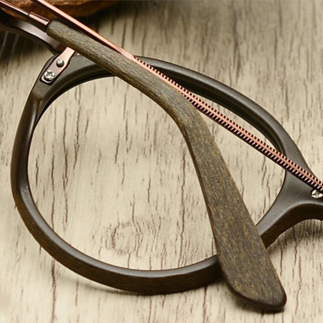 Vintage Wood grain Glasses【BJ2560】