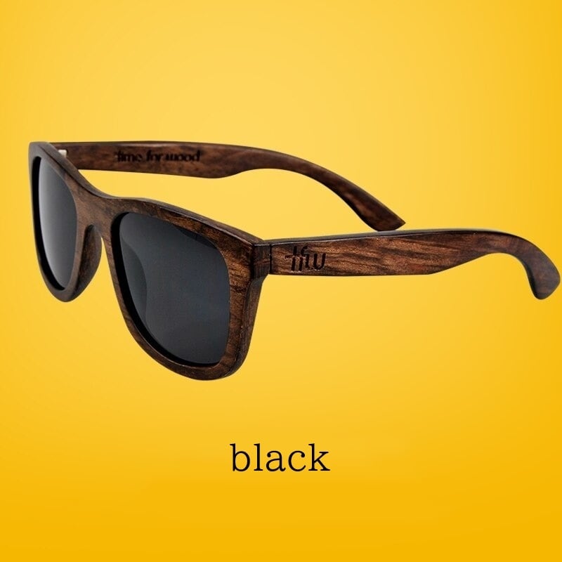Retro Wood Square Sunglasses【BJ0527】