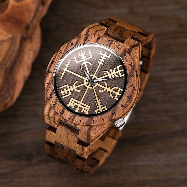 [3atm] Wooden watch - Sorcery Circle【BJ0116】