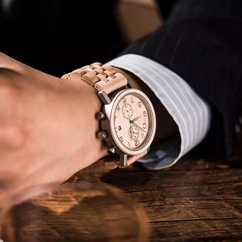 [3atm] Wooden classical watch - Retro Sweet【BJ2144】