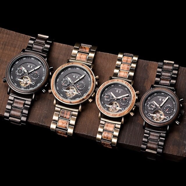 [3atm] Wooden mechanical watch - Couple【BJ0121】