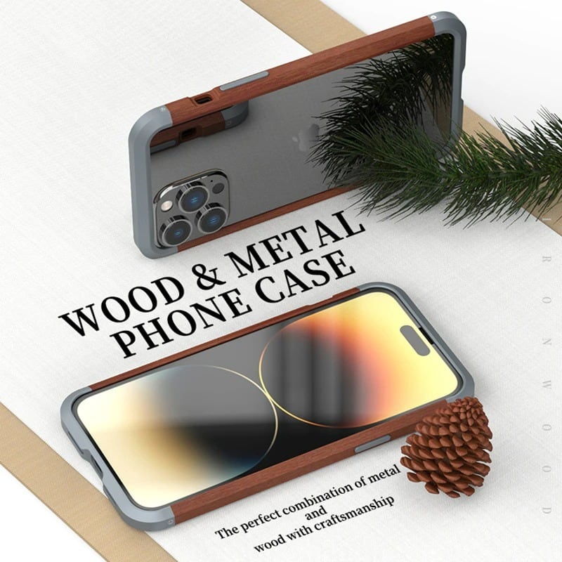 Bumper Even Case - Wood × Aluminum【BJ0002】