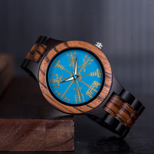 Vivid Color Wood Quartz Movement Watch【BJ0548】